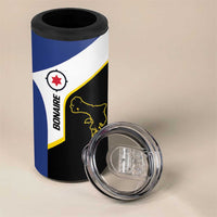 Caribbean Bonaire Personalized 4 in 1 Can Cooler Tumbler Simple Flag Style - Wonder Print Shop