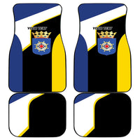 Caribbean Bonaire Personalized Car Mats Simple Flag Style - Wonder Print Shop