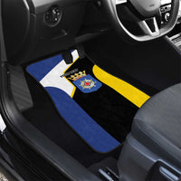 Caribbean Bonaire Personalized Car Mats Simple Flag Style - Wonder Print Shop