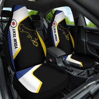 Caribbean Bonaire Personalized Car Seat Cover Simple Flag Style - Wonder Print Shop
