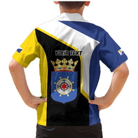 Caribbean Bonaire Personalized Family Matching Mermaid Dress and Hawaiian Shirt Simple Flag Style - Wonder Print Shop