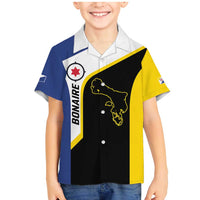 Caribbean Bonaire Personalized Family Matching Mermaid Dress and Hawaiian Shirt Simple Flag Style - Wonder Print Shop