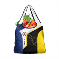 Caribbean Bonaire Personalized Grocery Bag Simple Flag Style - Wonder Print Shop