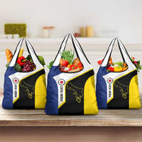 Caribbean Bonaire Personalized Grocery Bag Simple Flag Style - Wonder Print Shop