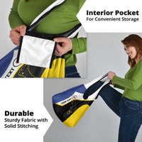 Caribbean Bonaire Personalized Grocery Bag Simple Flag Style - Wonder Print Shop