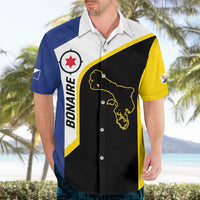 Caribbean Bonaire Personalized Hawaiian Shirt Simple Flag Style - Wonder Print Shop