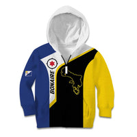 Caribbean Bonaire Personalized Kid Hoodie Simple Flag Style - Wonder Print Shop
