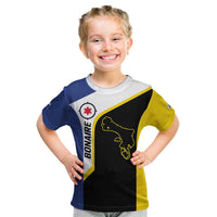 Caribbean Bonaire Personalized Kid T Shirt Simple Flag Style - Wonder Print Shop