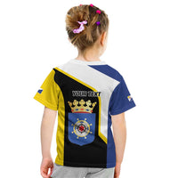 Caribbean Bonaire Personalized Kid T Shirt Simple Flag Style - Wonder Print Shop