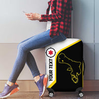 Caribbean Bonaire Personalized Luggage Cover Simple Flag Style - Wonder Print Shop