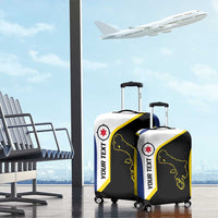 Caribbean Bonaire Personalized Luggage Cover Simple Flag Style - Wonder Print Shop