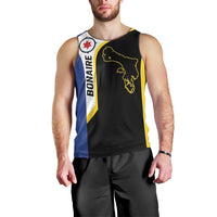 Caribbean Bonaire Personalized Men Tank Top Simple Flag Style - Wonder Print Shop