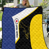 Caribbean Bonaire Personalized Quilt Simple Flag Style - Wonder Print Shop