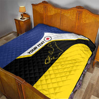 Caribbean Bonaire Personalized Quilt Simple Flag Style - Wonder Print Shop