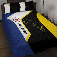 Caribbean Bonaire Personalized Quilt Bed Set Simple Flag Style - Wonder Print Shop