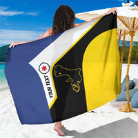 Caribbean Bonaire Personalized Sarong Simple Flag Style - Wonder Print Shop