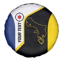Caribbean Bonaire Personalized Spare Tire Cover Simple Flag Style - Wonder Print Shop