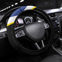 Caribbean Bonaire Steering Wheel Cover Simple Flag Style - Wonder Print Shop