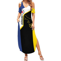 Caribbean Bonaire Personalized Summer Maxi Dress Simple Flag Style - Wonder Print Shop