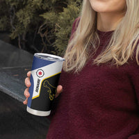 Caribbean Bonaire Personalized Tumbler Cup Simple Flag Style - Wonder Print Shop