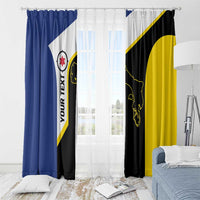 Caribbean Bonaire Personalized Window Curtain Simple Flag Style - Wonder Print Shop