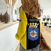 Caribbean Bonaire Personalized Women Casual Shirt Simple Flag Style - Wonder Print Shop