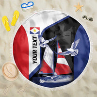 Caribbean Saba Personalized Beach Blanket Remis Velisque Sail the Seas - Wonder Print Shop