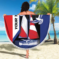 Caribbean Saba Personalized Beach Blanket Remis Velisque Sail the Seas - Wonder Print Shop