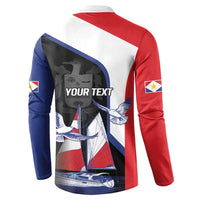 Caribbean Saba Personalized Button Sweatshirt Remis Velisque Sail the Seas - Wonder Print Shop