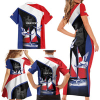 Caribbean Saba Personalized Family Matching Short Sleeve Bodycon Dress and Hawaiian Shirt Remis Velisque Sail the Seas - Wonder Print Shop