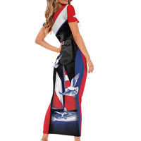 Caribbean Saba Personalized Family Matching Short Sleeve Bodycon Dress and Hawaiian Shirt Remis Velisque Sail the Seas - Wonder Print Shop