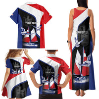 Caribbean Saba Personalized Family Matching Tank Maxi Dress and Hawaiian Shirt Remis Velisque Sail the Seas - Wonder Print Shop
