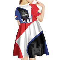 Caribbean Saba Personalized Kid Short Sleeve Dress Remis Velisque Sail the Seas - Wonder Print Shop