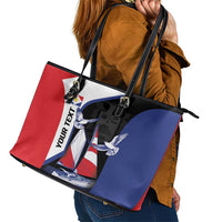 Caribbean Saba Personalized Leather Tote Bag Remis Velisque Sail the Seas - Wonder Print Shop