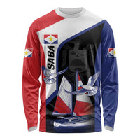 Caribbean Saba Personalized Long Sleeve Shirt Remis Velisque Sail the Seas - Wonder Print Shop