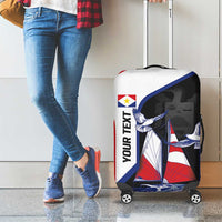 Caribbean Saba Personalized Luggage Cover Remis Velisque Sail the Seas - Wonder Print Shop