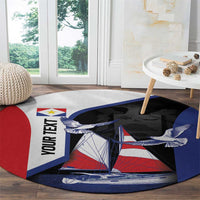 Caribbean Saba Personalized Round Carpet Remis Velisque Sail the Seas - Wonder Print Shop