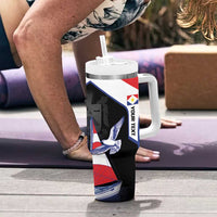 Caribbean Saba Personalized Tumbler With Handle Remis Velisque Sail the Seas - Wonder Print Shop