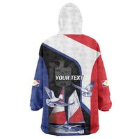 Caribbean Saba Personalized Wearable Blanket Hoodie Remis Velisque Sail the Seas - Wonder Print Shop
