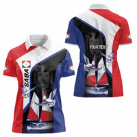 Caribbean Saba Personalized Women Polo Shirt Remis Velisque Sail the Seas - Wonder Print Shop