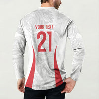 England Rugby National Heritage Custom Button Sweatshirt Tudor Rose Inspired Edition