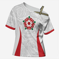 England Rugby National Heritage Custom Cross Shoulder Shirt Tudor Rose Inspired Edition