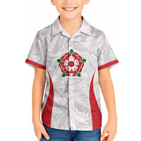 England Rugby National Heritage Custom Hawaiian Shirt Tudor Rose Inspired Edition