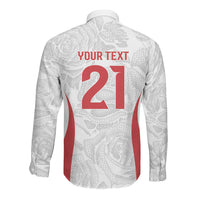 England Rugby National Heritage Custom Long Sleeve Button Shirt Tudor Rose Inspired Edition