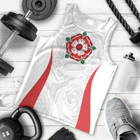 England Rugby National Heritage Custom Men Tank Top Tudor Rose Inspired Edition