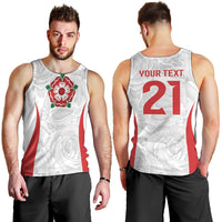 England Rugby National Heritage Custom Men Tank Top Tudor Rose Inspired Edition