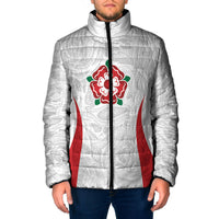 England Rugby National Heritage Custom Padded Jacket Tudor Rose Inspired Edition