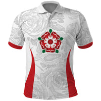 England Rugby National Heritage Custom Polo Shirt Tudor Rose Inspired Edition