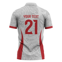 England Rugby National Heritage Custom Zipper Polo Shirt Tudor Rose Inspired Edition