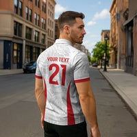 England Rugby National Heritage Custom Zipper Polo Shirt Tudor Rose Inspired Edition